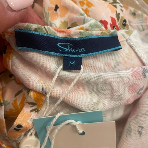 Shore Women’s Willow Shorts Romper Resort Pockets Floral Pockets New size M - Picture 13 of 14